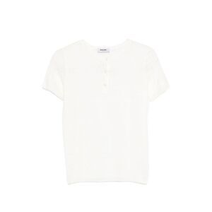 Base Women Linen And Cotton Blend T-Shirt
